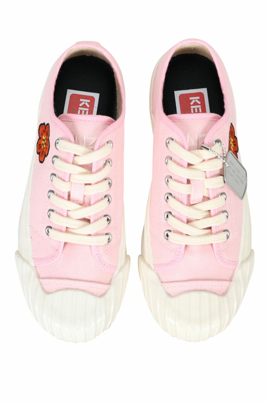 Zapatillas rosa "kenzo school" con logo "boke flower" - 3612230484559 4 scaled
