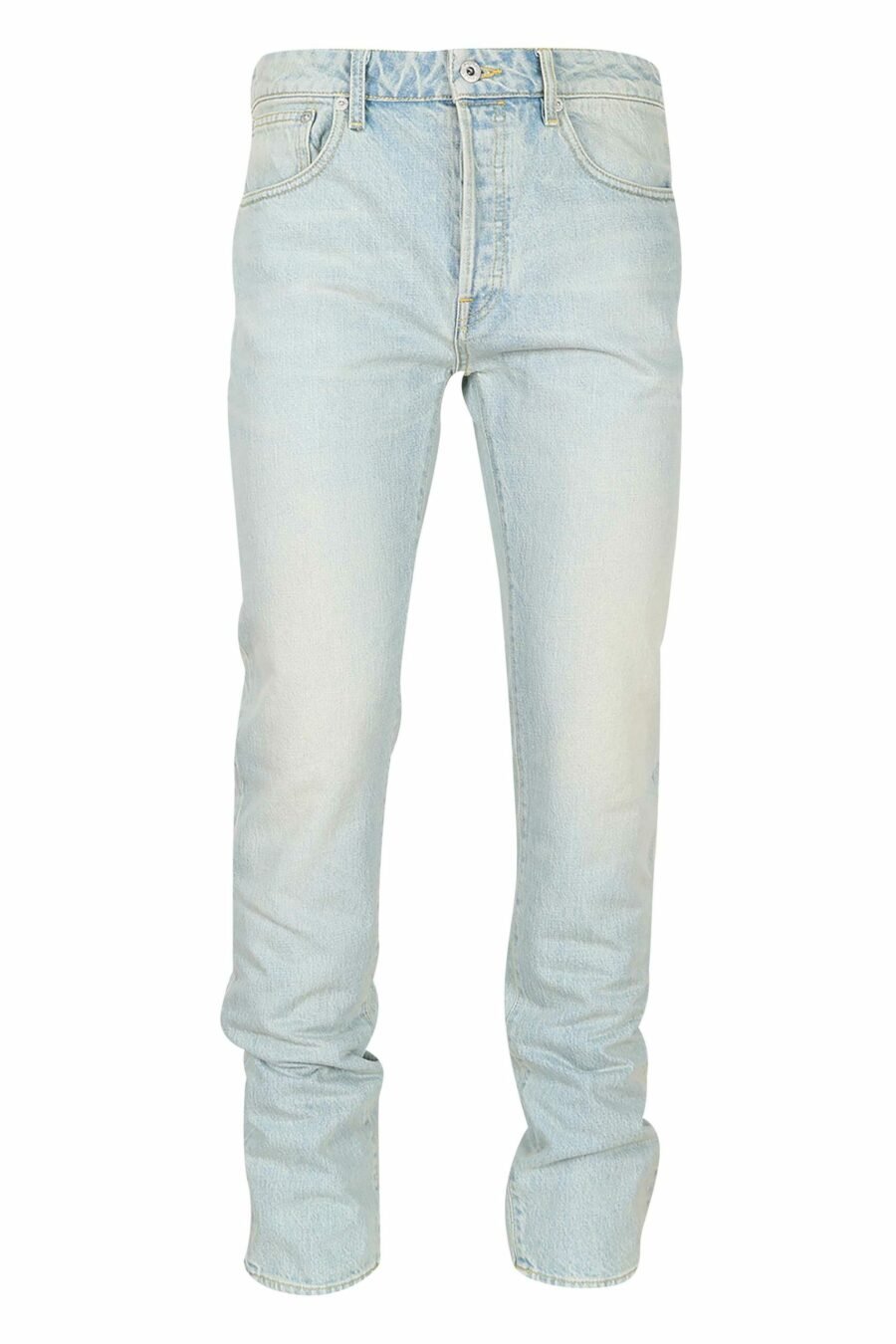 Blaue abgenutzte "Slim Bara" Jeans mit Logo - 3612230500747 skaliert