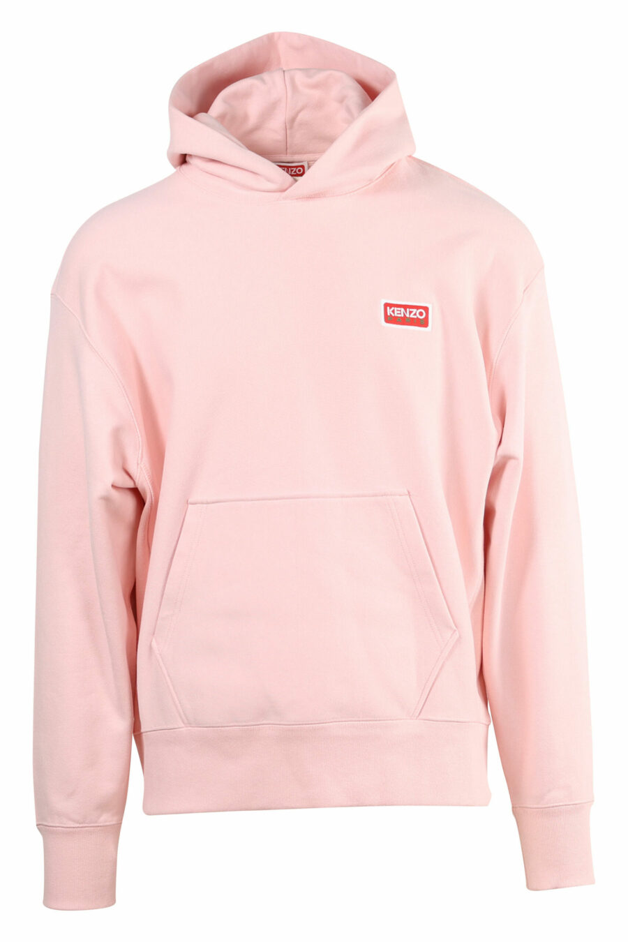 Pink hooded sweatshirt with "kenzo paris" maxilogo on the back - 3612230537439 2 scaled