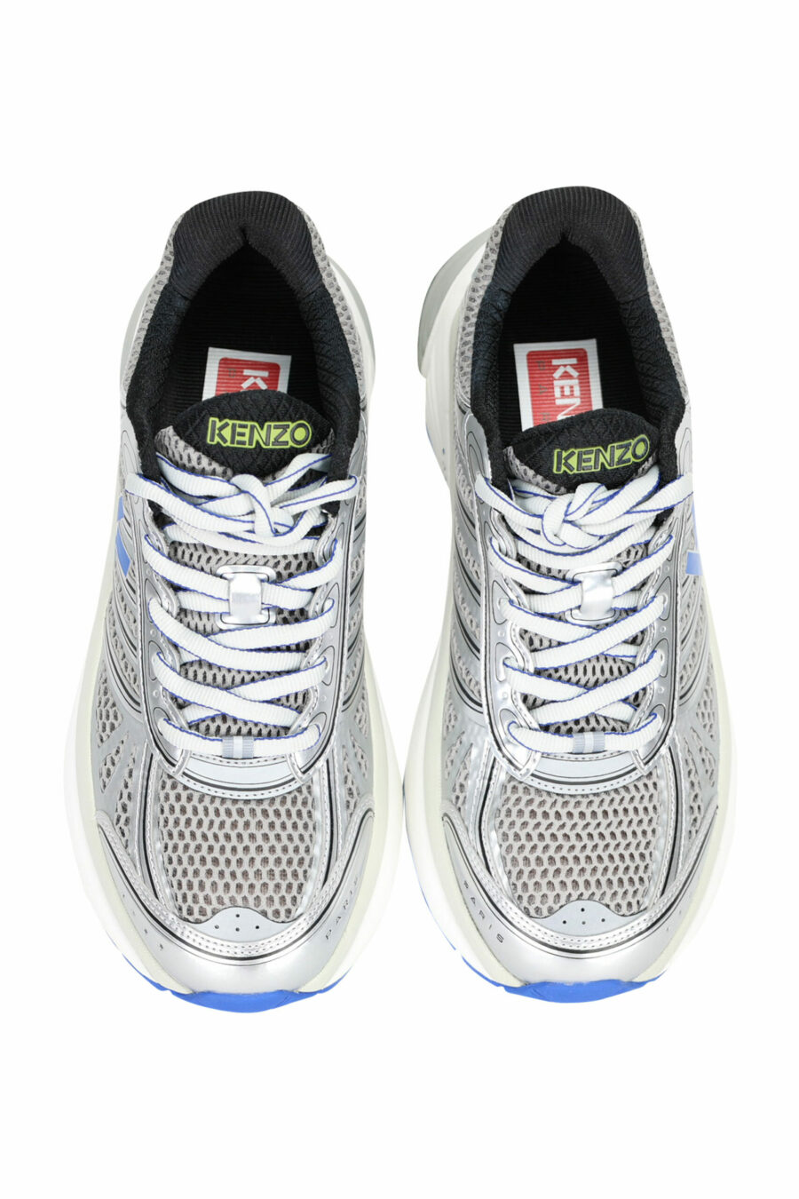 Zapatillas grises con azul "kenzo tech runner" - 3612230549418 4 scaled