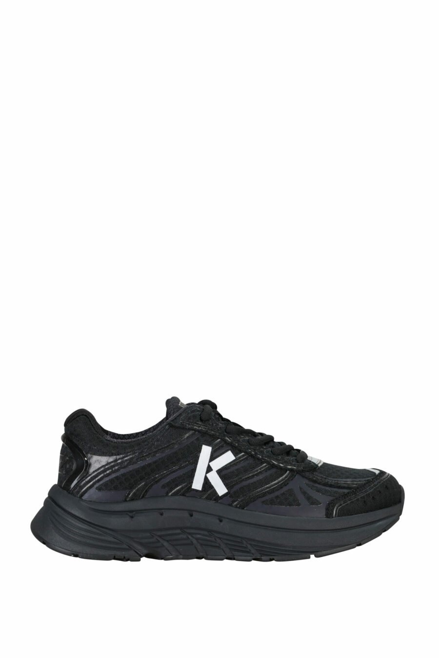 Zapatillas negras "kenzo tech runner" con minilogo blanco - 3612230549722 scaled