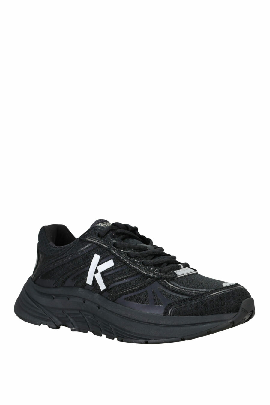 Zapatillas negras "kenzo tech runner" con minilogo blanco - 3612230549722 1 scaled