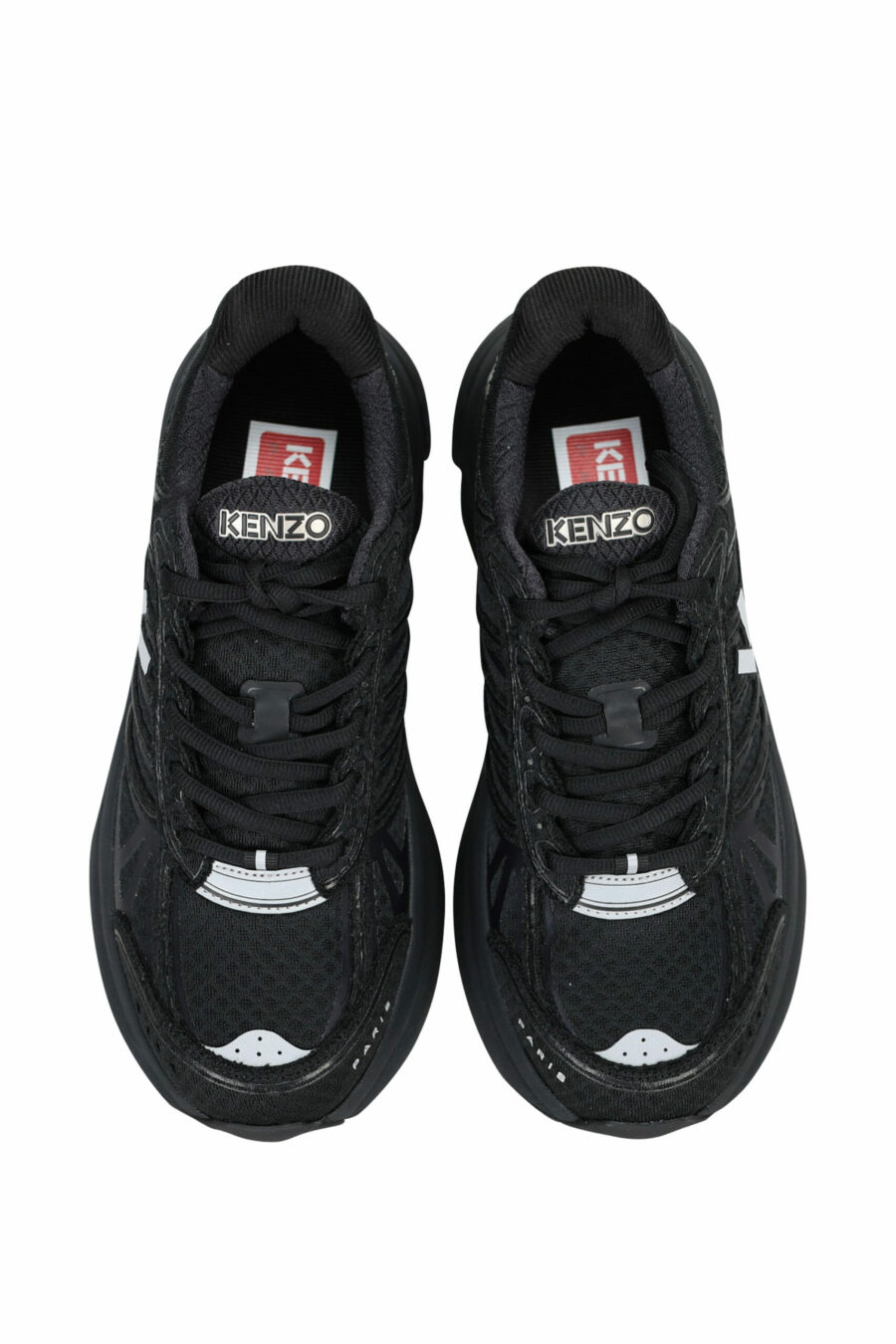 Zapatillas negras "kenzo tech runner" con minilogo blanco - 3612230549722 4 scaled