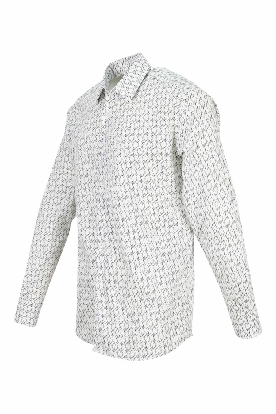 White shirt with black monogram - 4062226384438 1 scaled