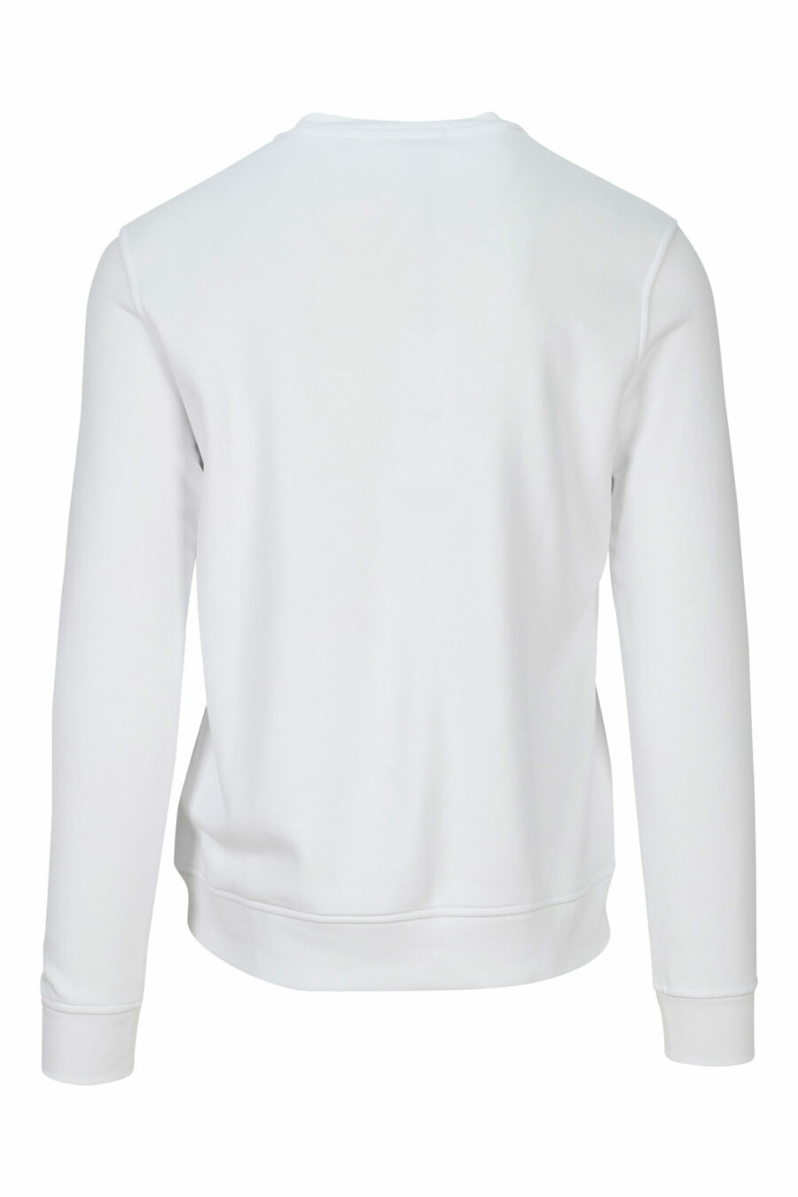 Weißes Sweatshirt mit einfarbigem Gummi-Maxilogo - 4062226393010 1 skaliert
