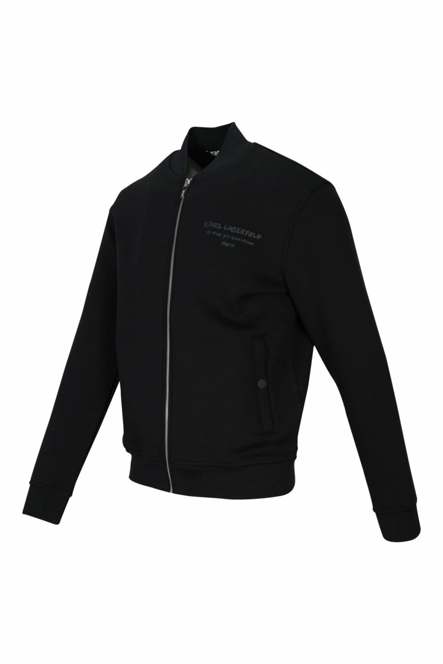 Schwarzes Sweatshirt mit Reißverschluss und Minilogue - 4062226395656 1 skaliert