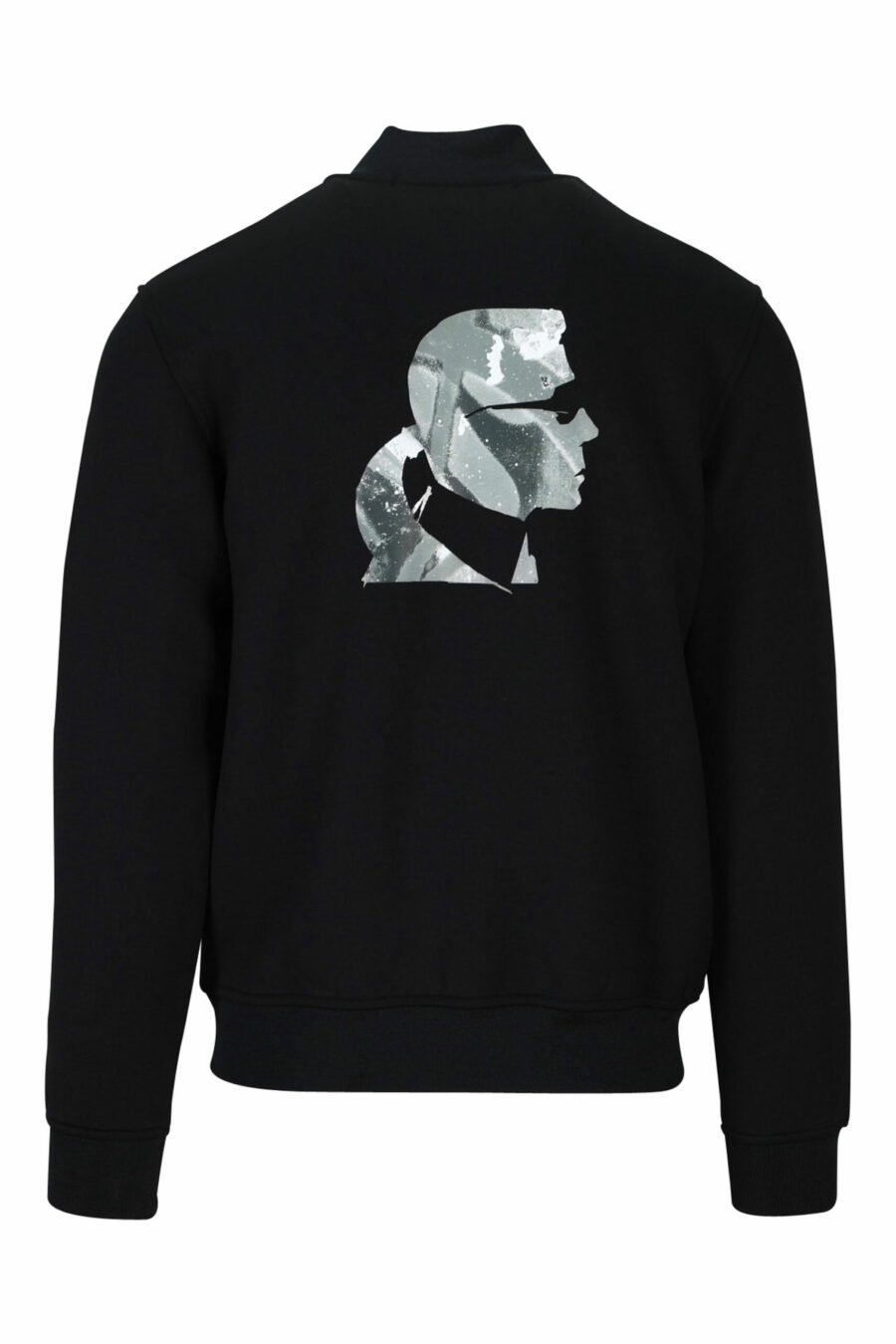 Black sweatshirt with zip and minilogue - 4062226395656 2 scaled