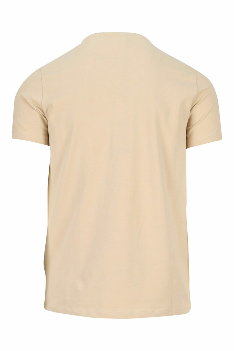 Camiseta beige con maxilogo monocromático de goma - 4062226401340 1 scaled