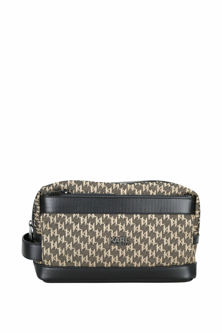 Toilet bag monogrammed grey with black - 4062226427401 scaled