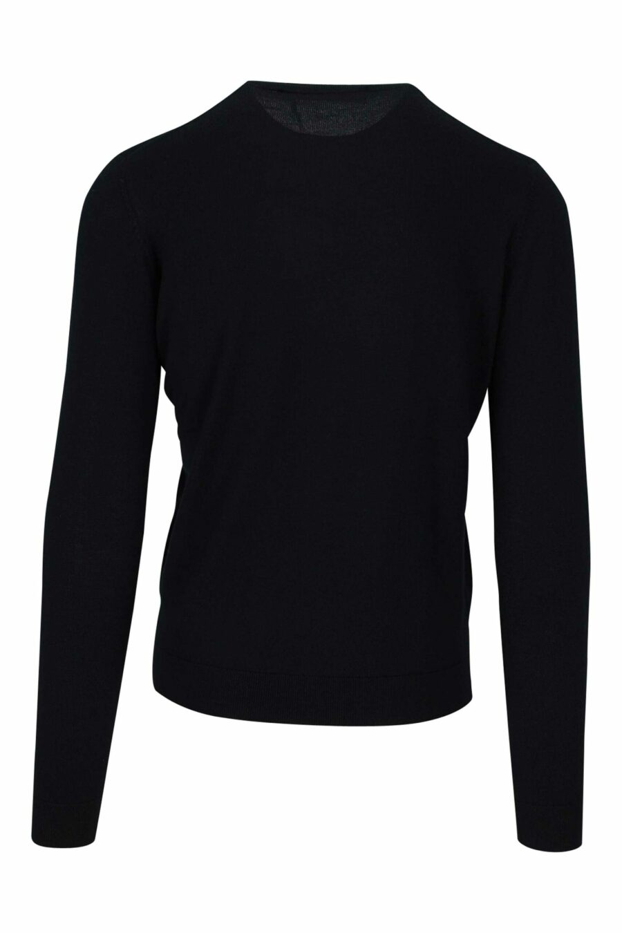 Schwarzer Pullover mit gesticktem Mini-Logo - 4062226637664 1 skaliert