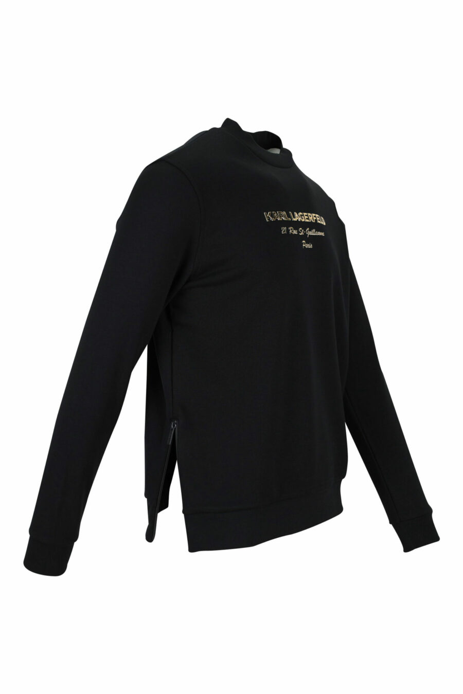 Schwarzes Sweatshirt mit "rue st guillaume" Logo in goldener Schrift - 4062226648271 1 skaliert
