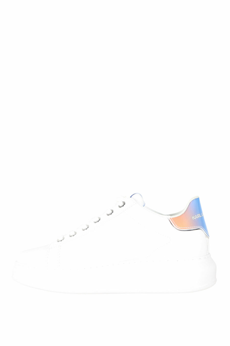 White "kapri" trainers with iridescent detail - 5059529287350 2 scaled