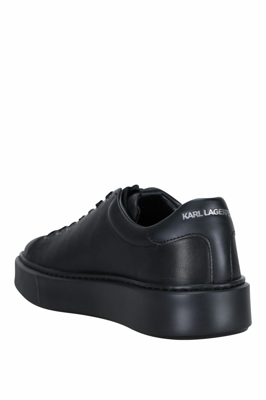Zapatillas negras " maxi kup" con logo firma blanco y suela negra - 5059529325885 3 scaled