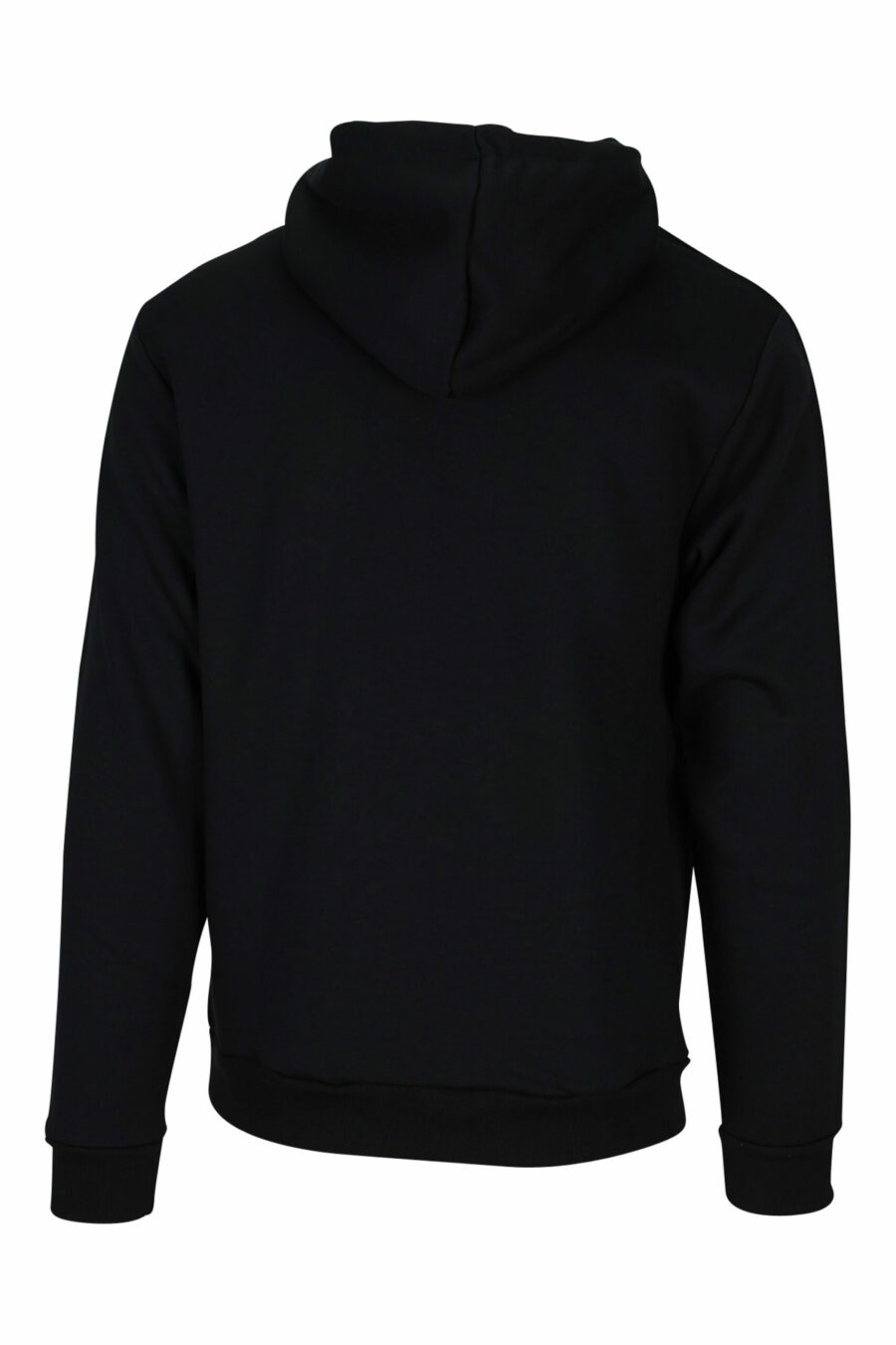 Schwarzes Kapuzensweatshirt mit einfarbigem Logo auf den Seitenbändern - 667113011042 2 skaliert