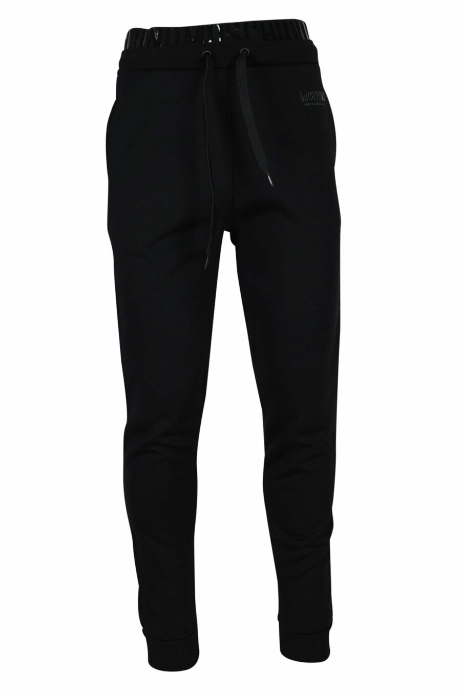 Pantalón de chándal con logo monocromático en cinta en cintura - 667113016740 scaled