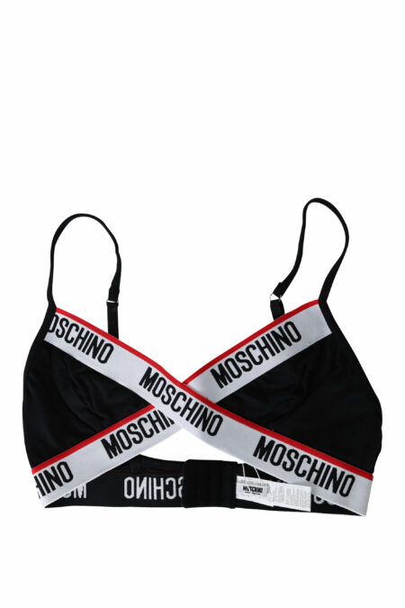 Moschino - Leggins fucsia tie dye con logo en cinta - BLS Fashion