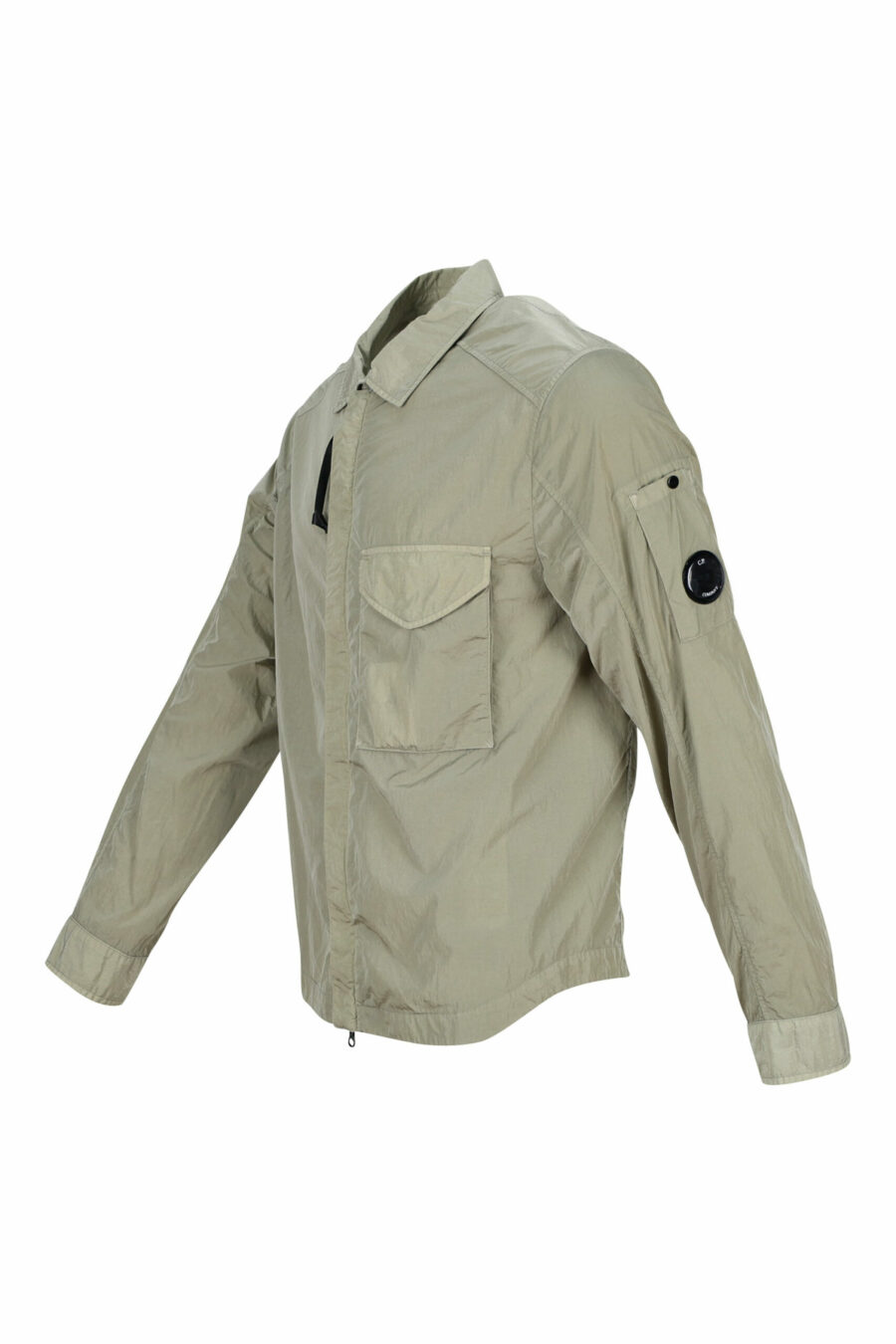 Chaqueta beige impermeable con logo lente lateral - 7620943555387 1 scaled