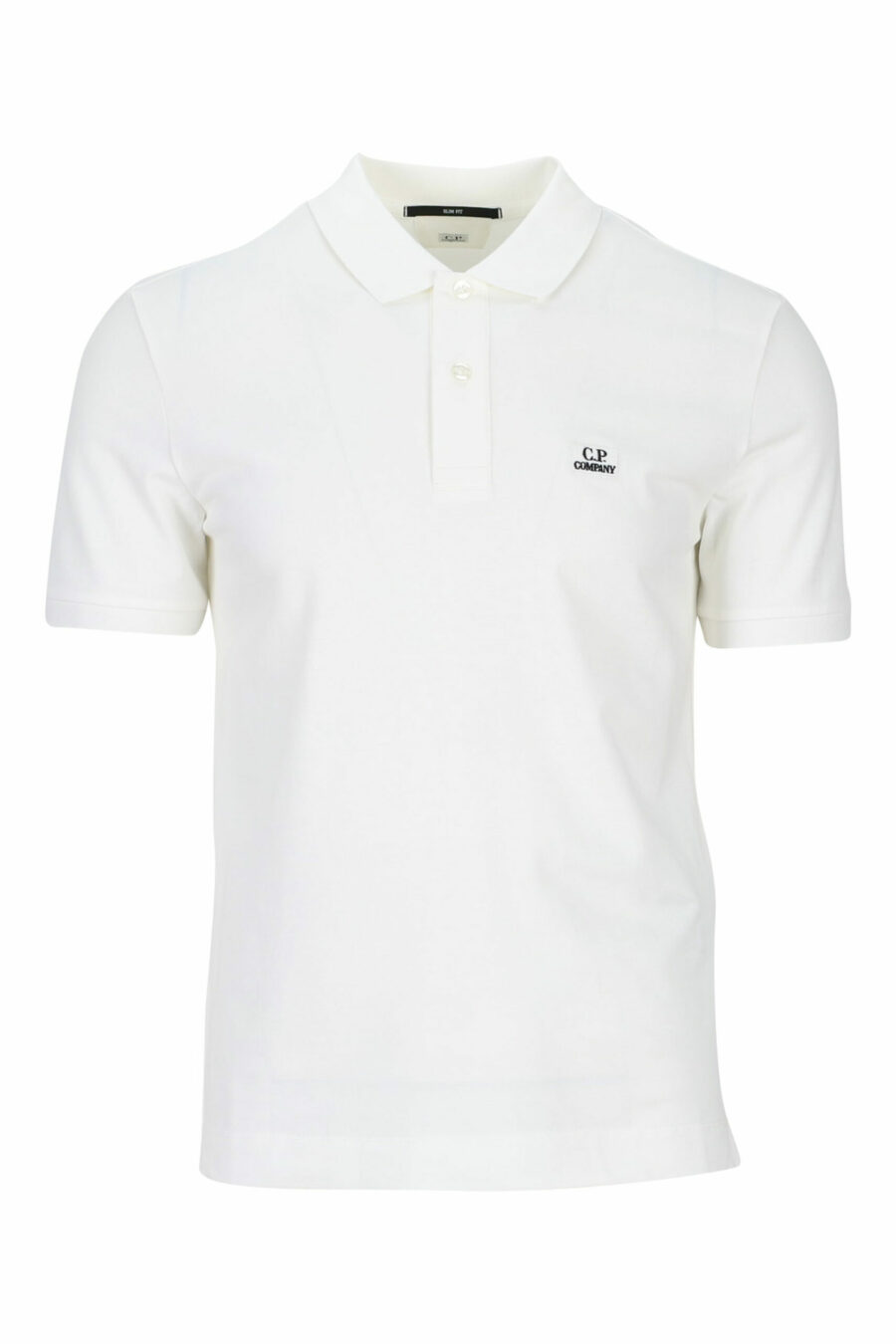 White polo shirt with mini logo patch - 7620943564679 scaled