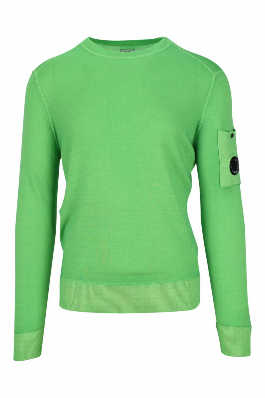 Green sweatshirt with side lens logo - 7620943580846 scaled