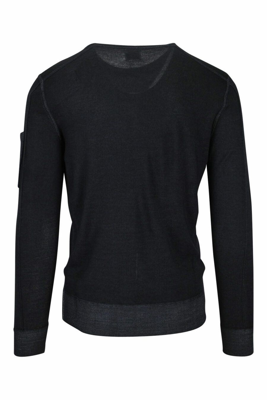Schwarzes Sweatshirt mit seitlichem Linsenlogo - 7620943583458 2 skaliert