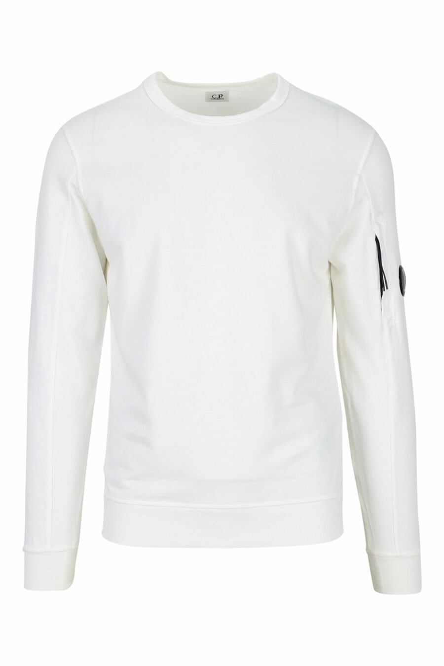 Weißes Sweatshirt mit Minilogue-Seitenlinse - 7620943591705 skaliert