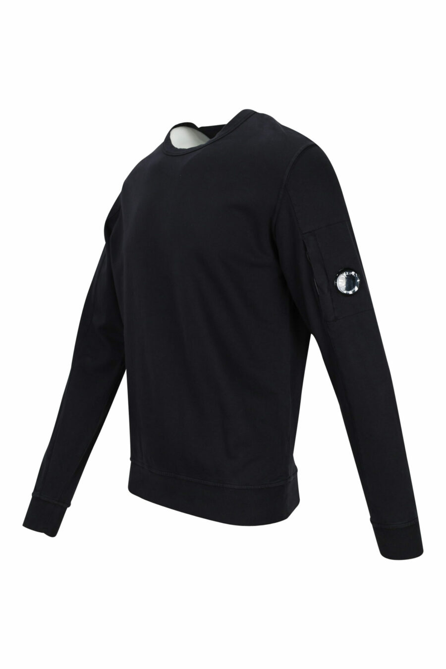 Black sweatshirt with side lens minilogue - 7620943592191 1 scaled