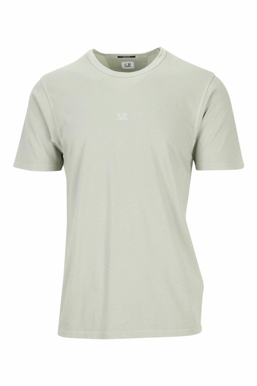 Beigefarbenes T-Shirt mit zentriertem Mini-Logo - 7620943594454 skaliert