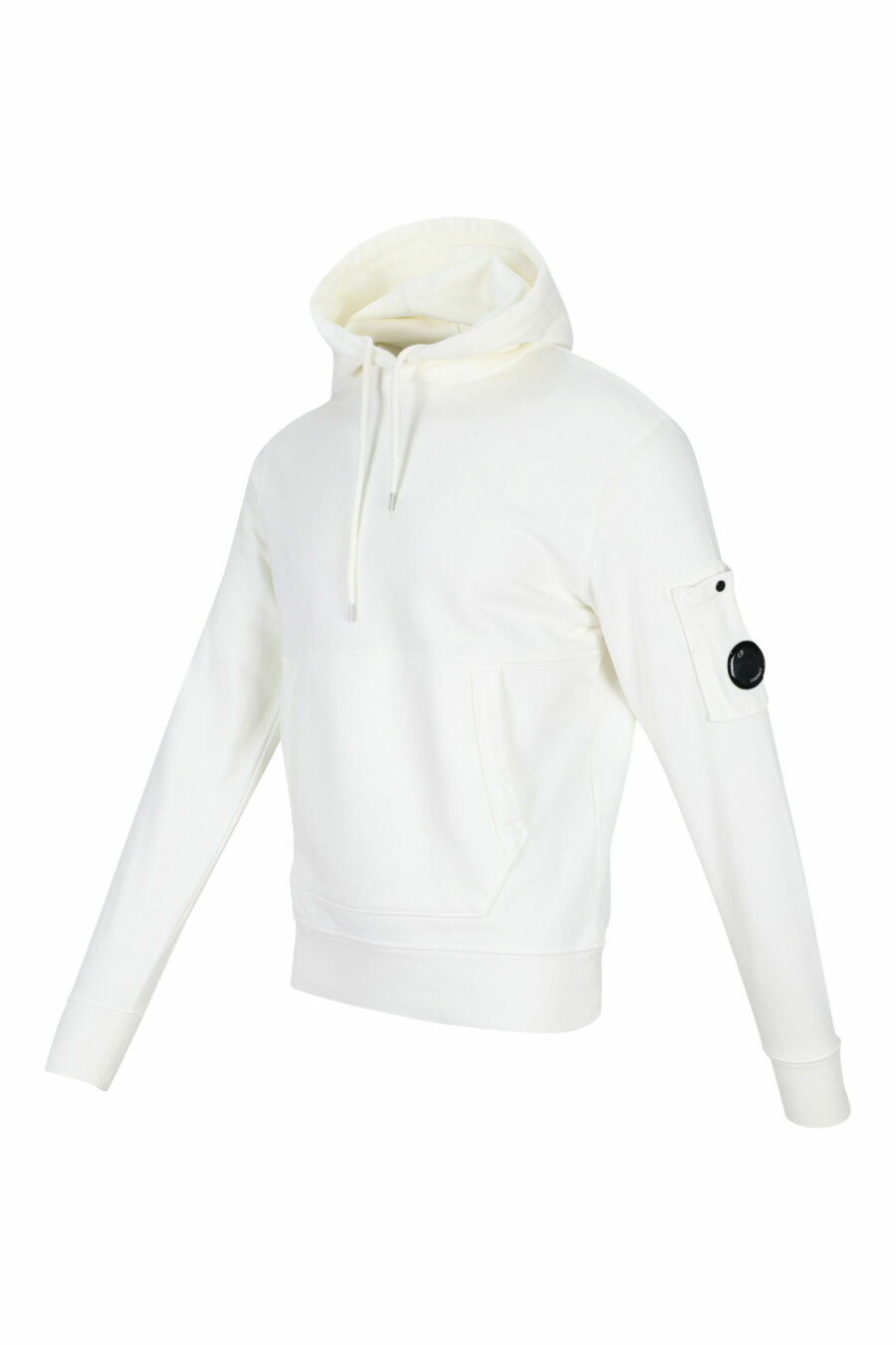 Weißes Kapuzensweatshirt mit seitlicher Logolinse - 7620943597783 1 skaliert