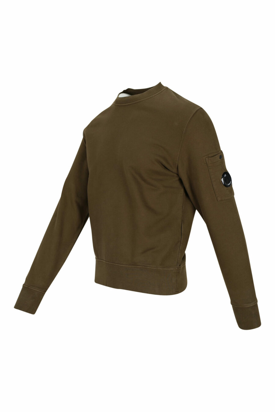 Military green sweatshirt with side logo lens - 7620943598582 1 scaled