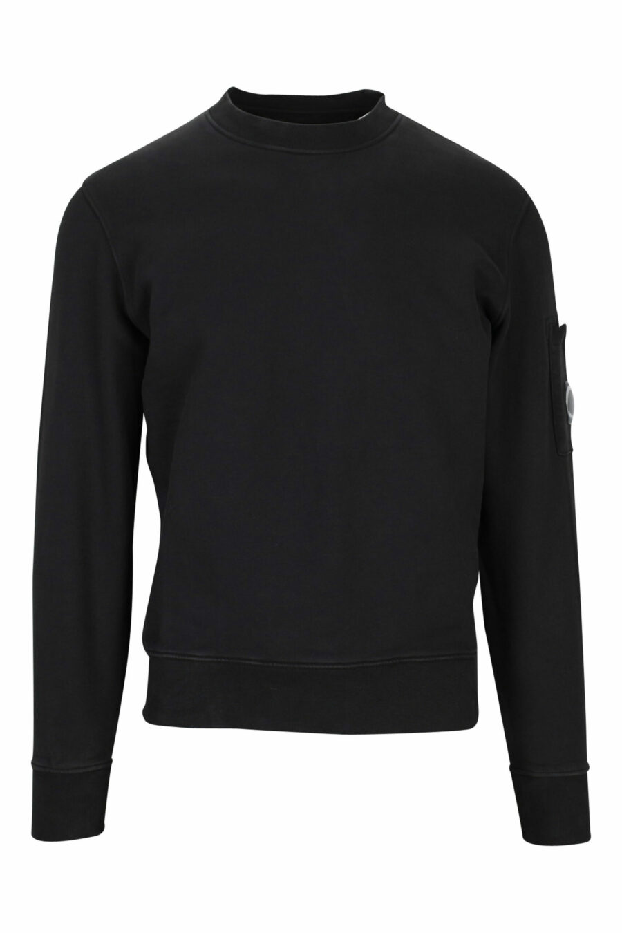 Schwarzes Sweatshirt mit seitlicher Logolinse - 7620943598650 skaliert