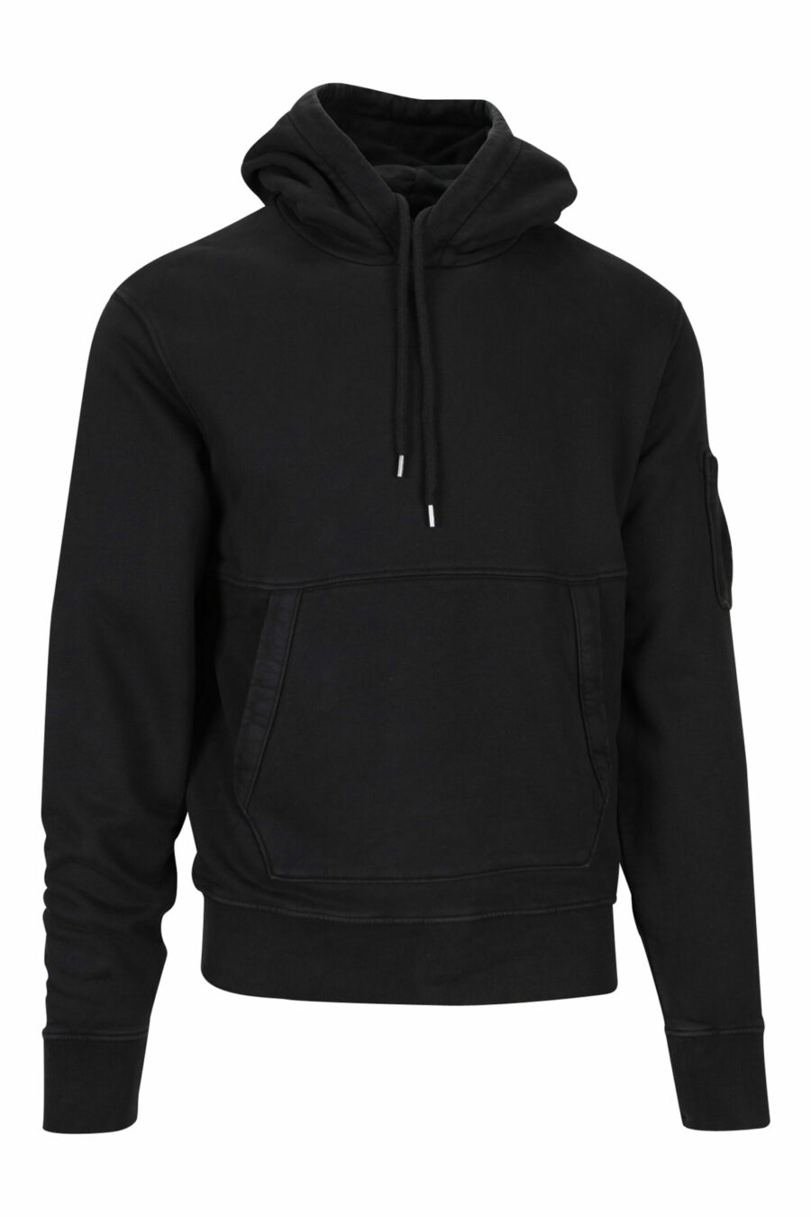 Schwarzes Kapuzensweatshirt mit seitlicher Logolinse - 7620943599336 skaliert