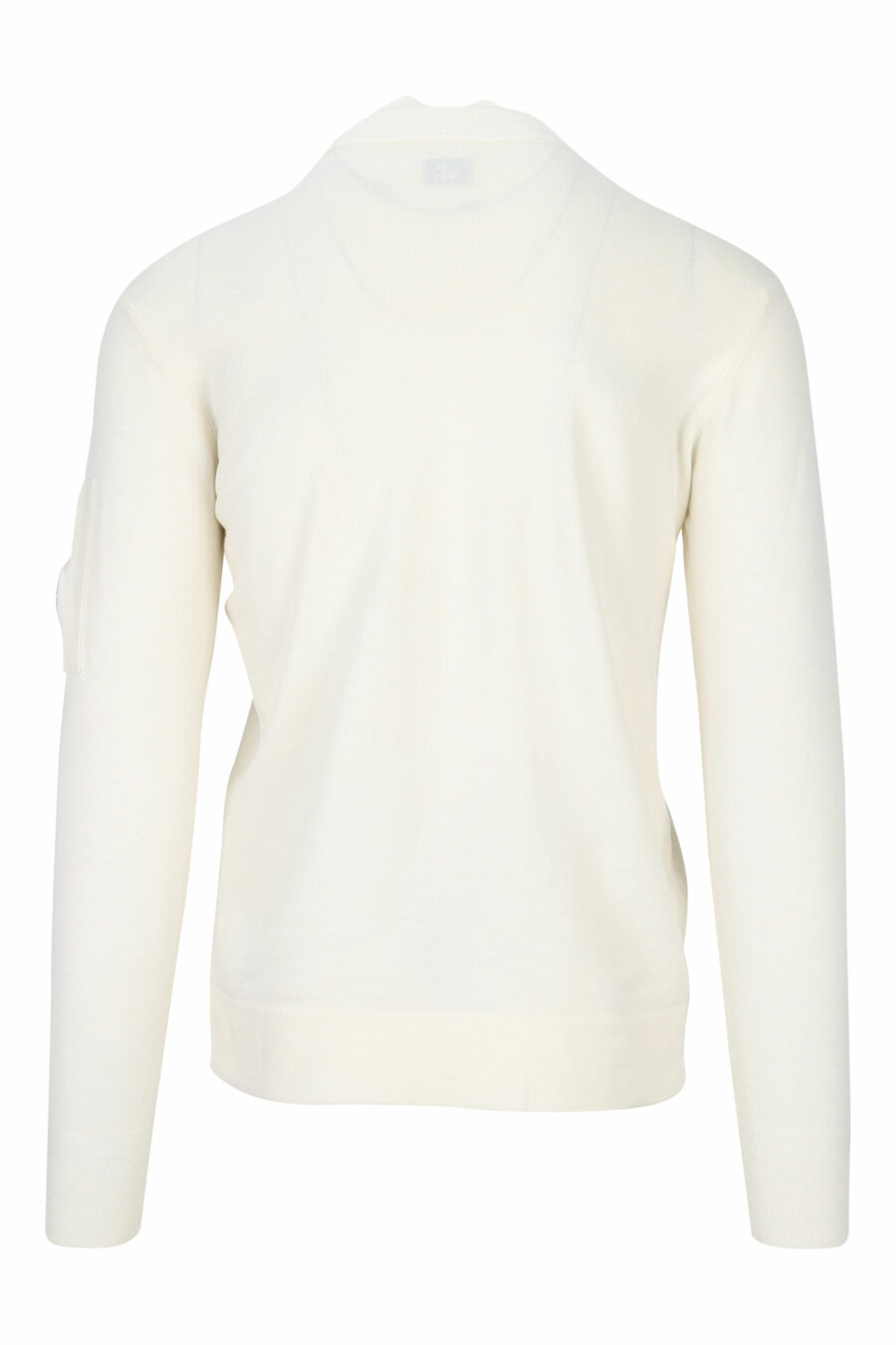 C.P. Company - Sudadera blanca con capucha y logo lateral lente - BLS  Fashion