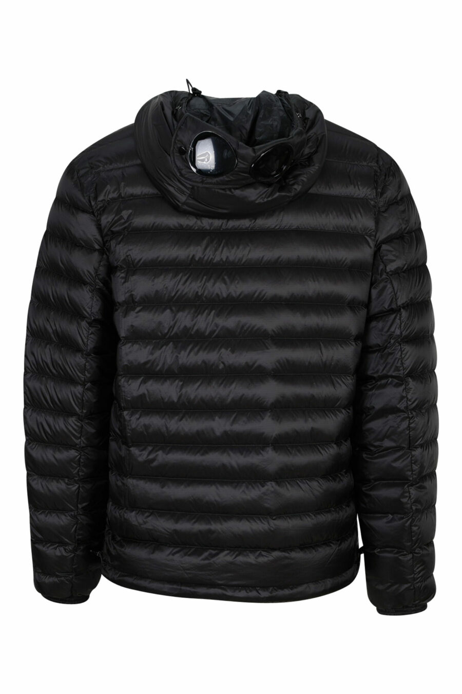 Black hooded jacket with goggle logo - 7620943629262 2 scaled