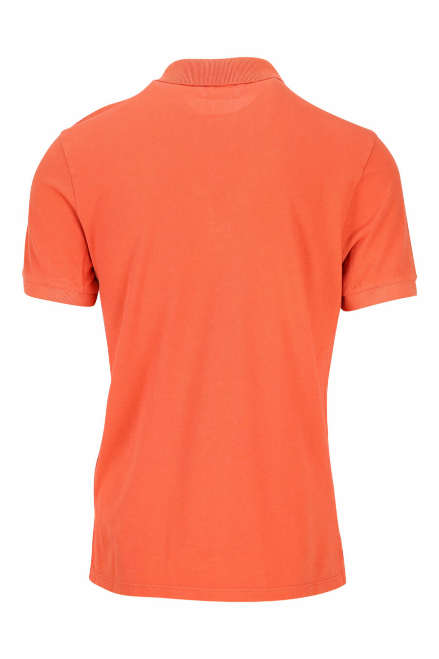 Orangefarbenes Poloshirt mit Mini-Logoaufnäher - 7620943642247 1 skaliert