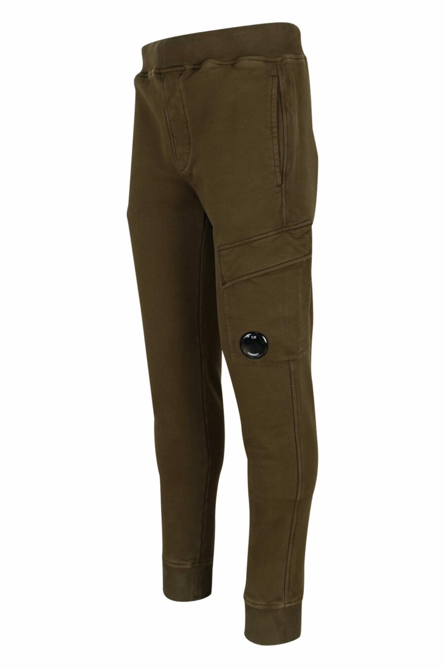 Pantalón de chándal verde militar con bolsillos laterales y logo lente - 7620943651423 1 scaled