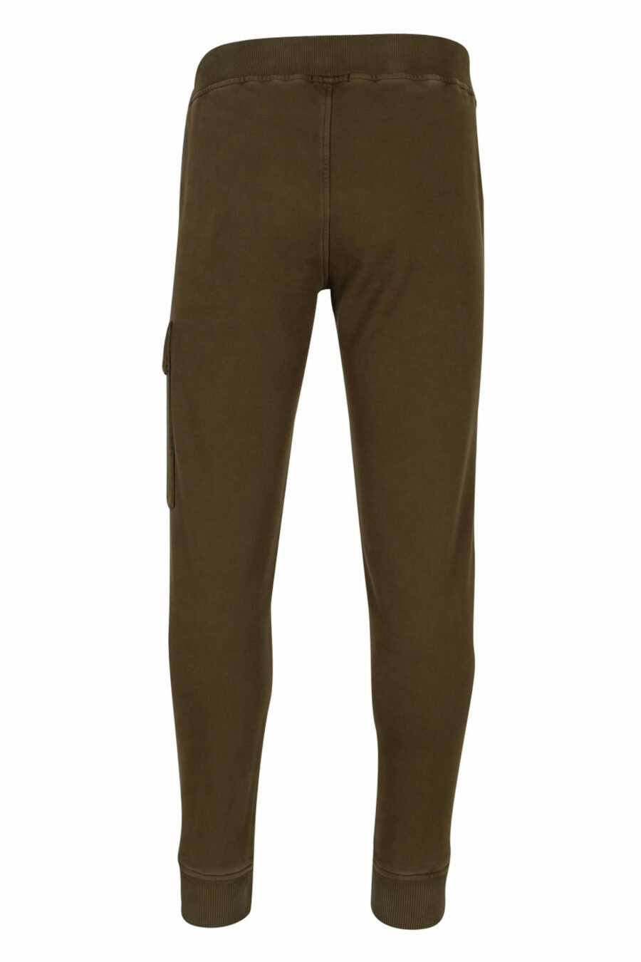 Pantalón de chándal verde militar con bolsillos laterales y logo lente - 7620943651423 2 scaled