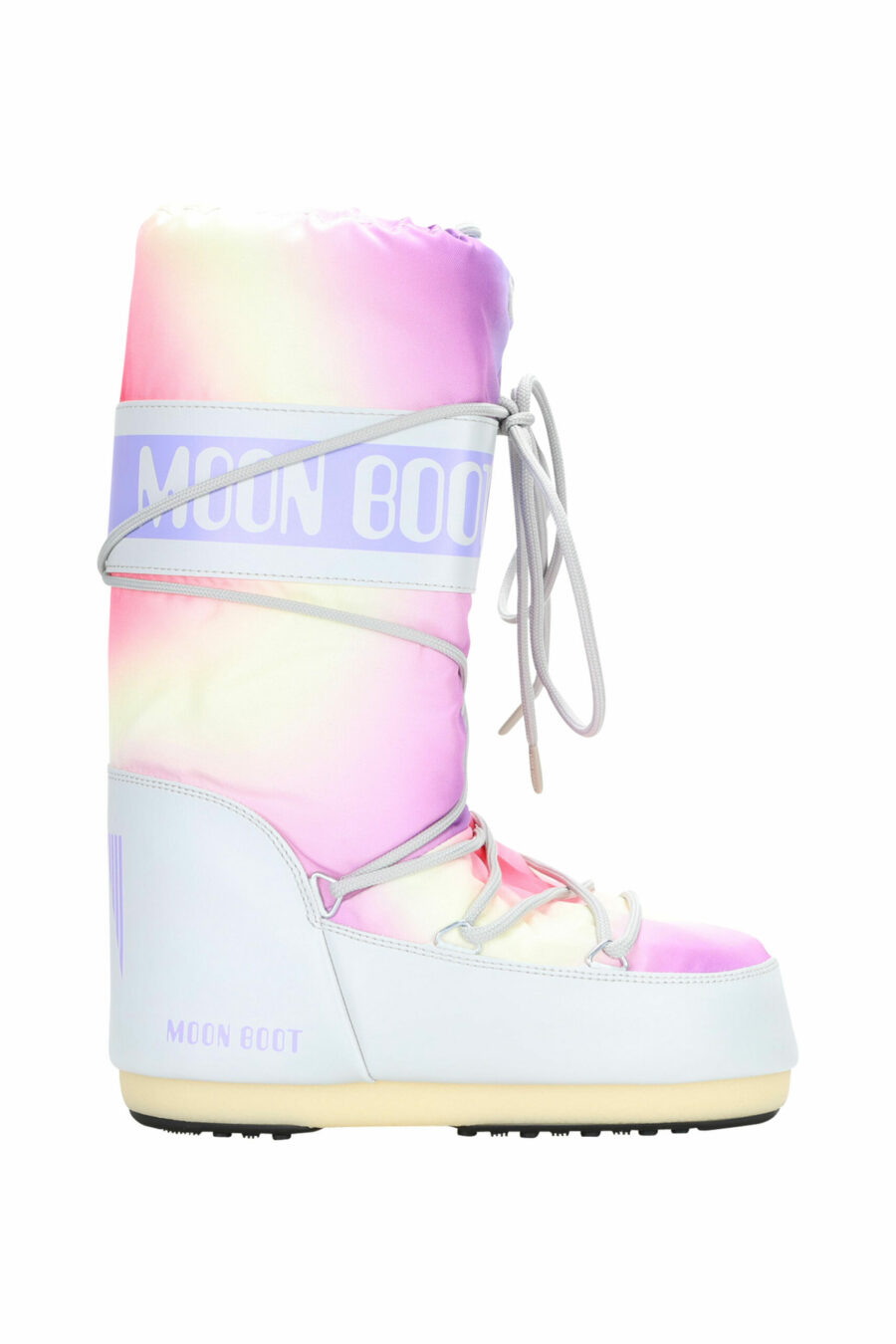 Grey multicoloured tie dye snow boots with logo - 8050032019787 scaled