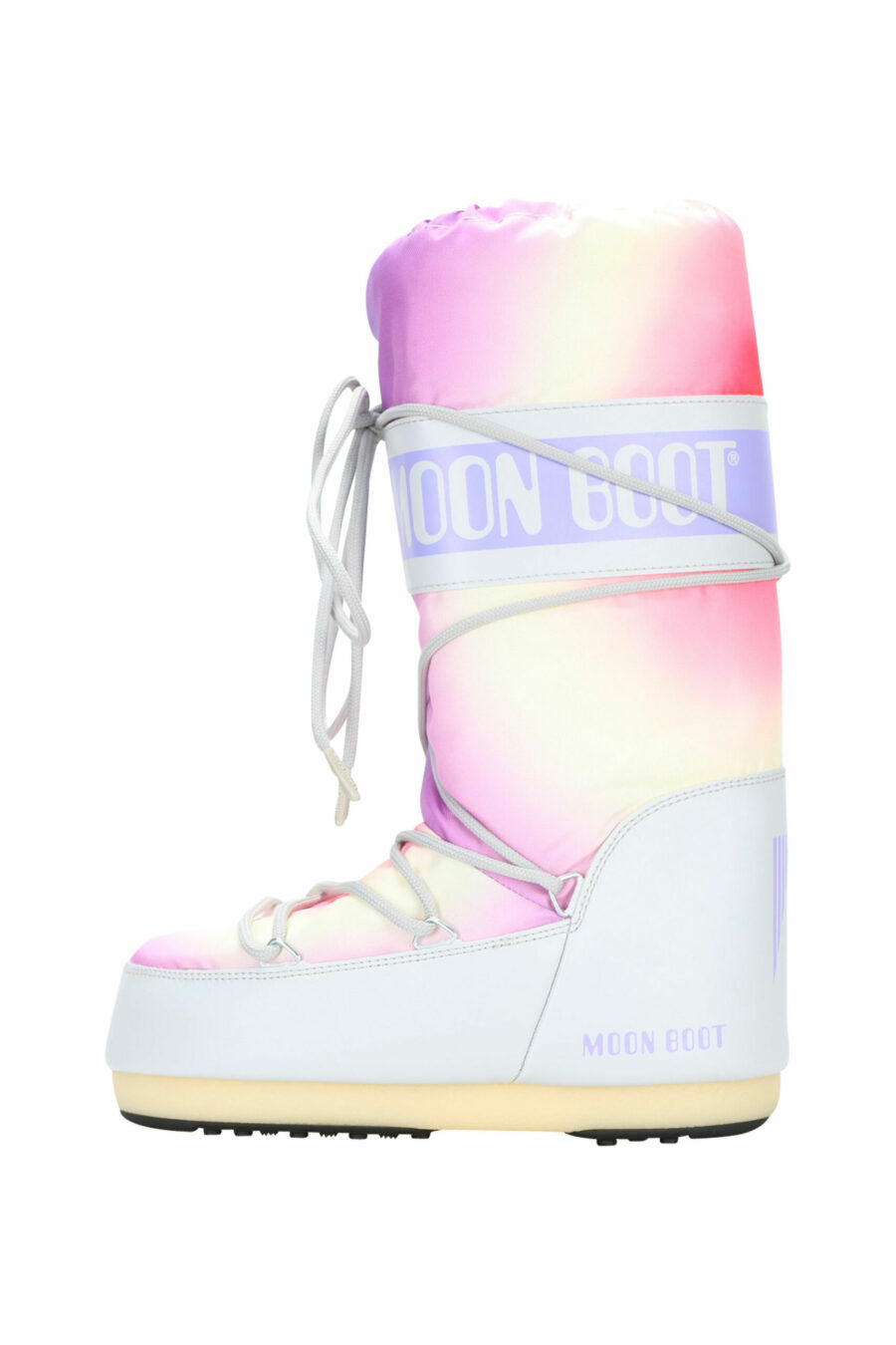 Grey multicoloured tie dye snow boots with logo - 8050032019787 2 scaled