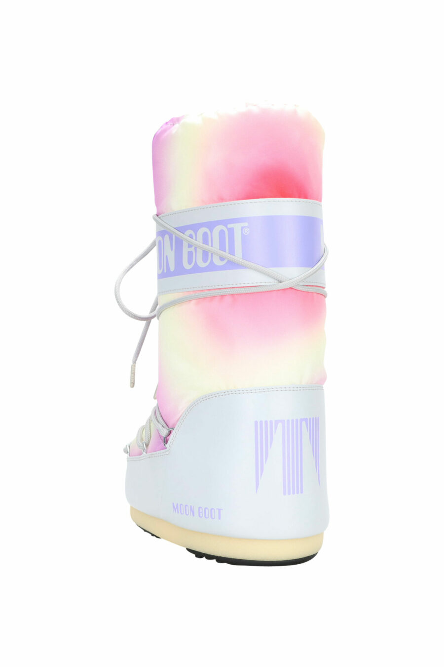 Grey multicoloured tie dye snow boots with logo - 8050032019787 3 scaled