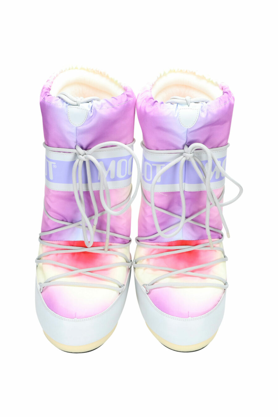 Grey multicoloured tie dye snow boots with logo - 8050032019787 4 scaled