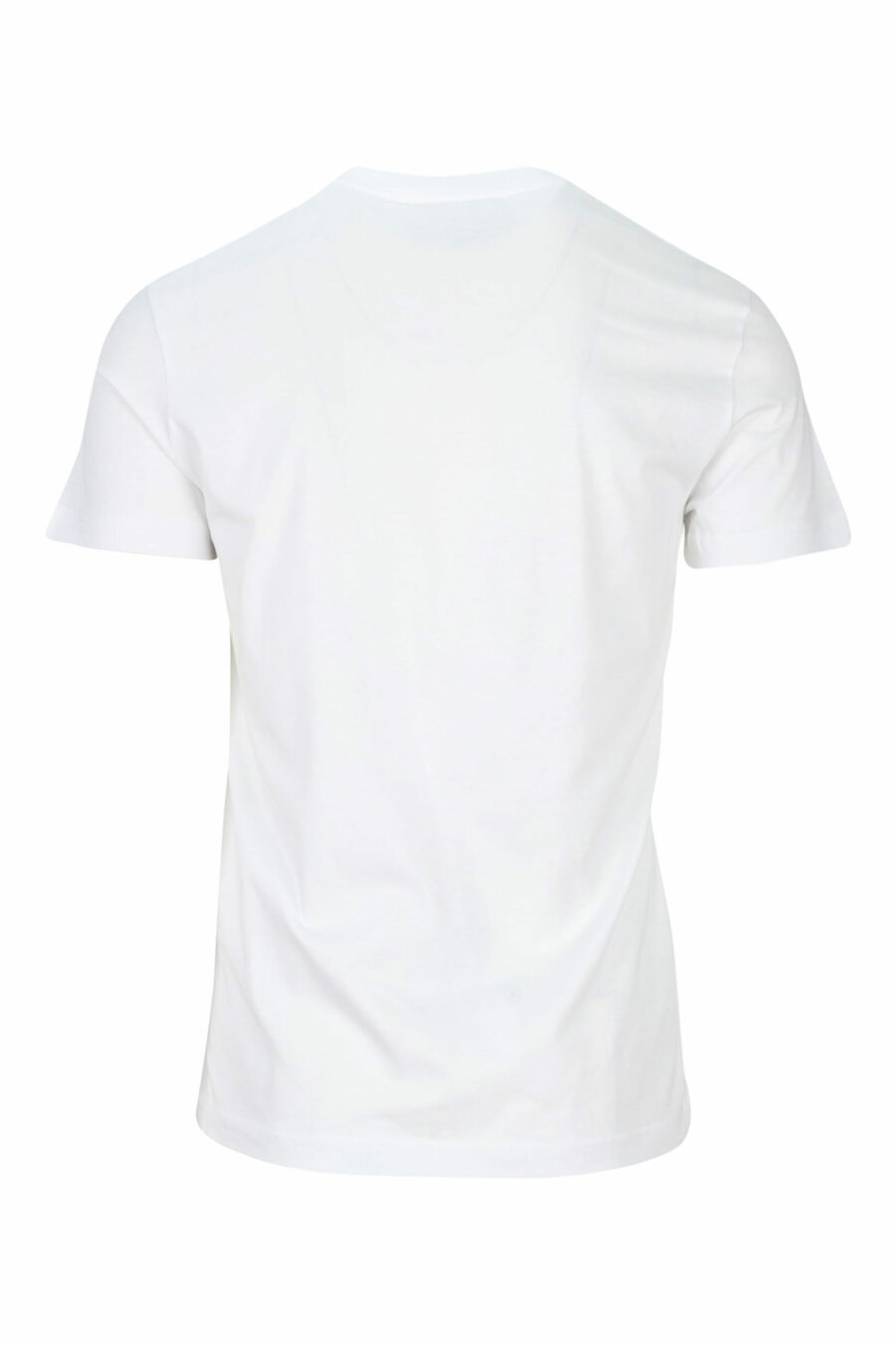 Camiseta blanca con minilogo "piece number" plateado - 8052019456936 1 scaled
