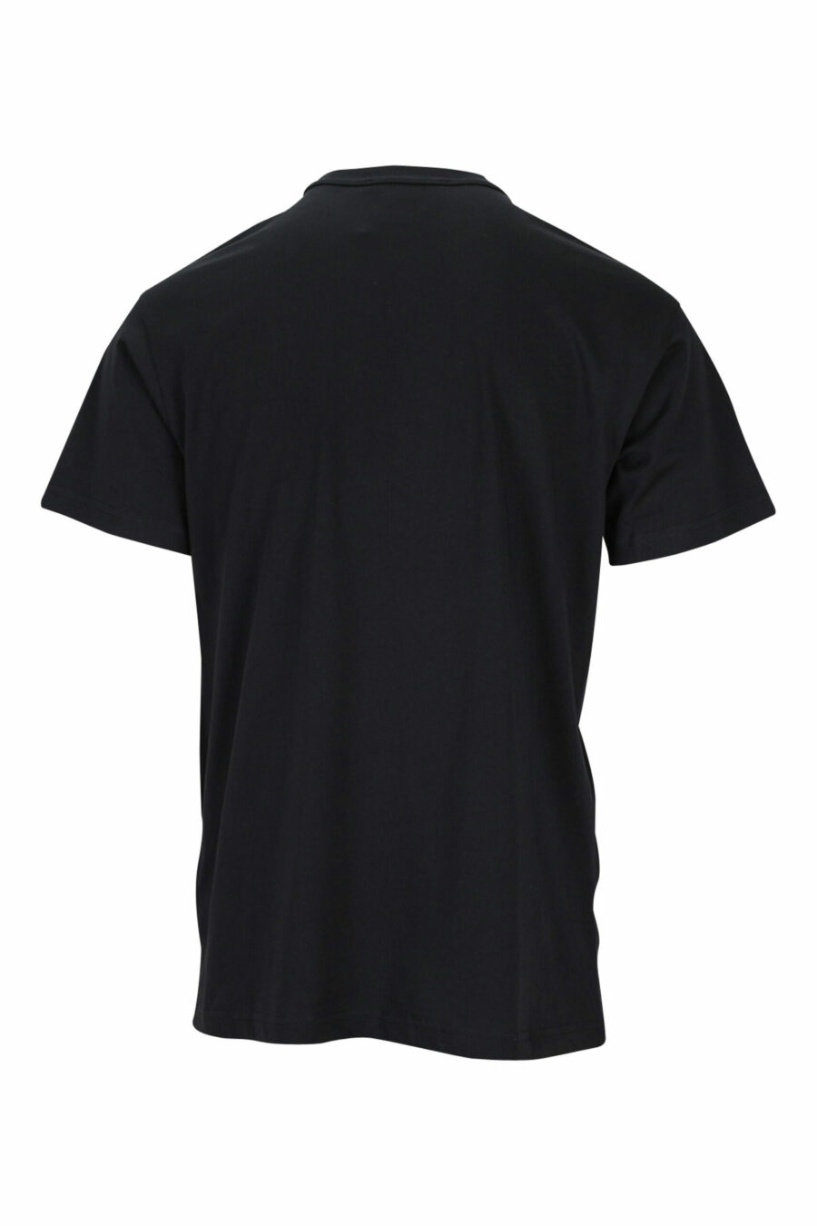 Black T-shirt with contrasting classic maxilogue - 8052019457698 1 scaled