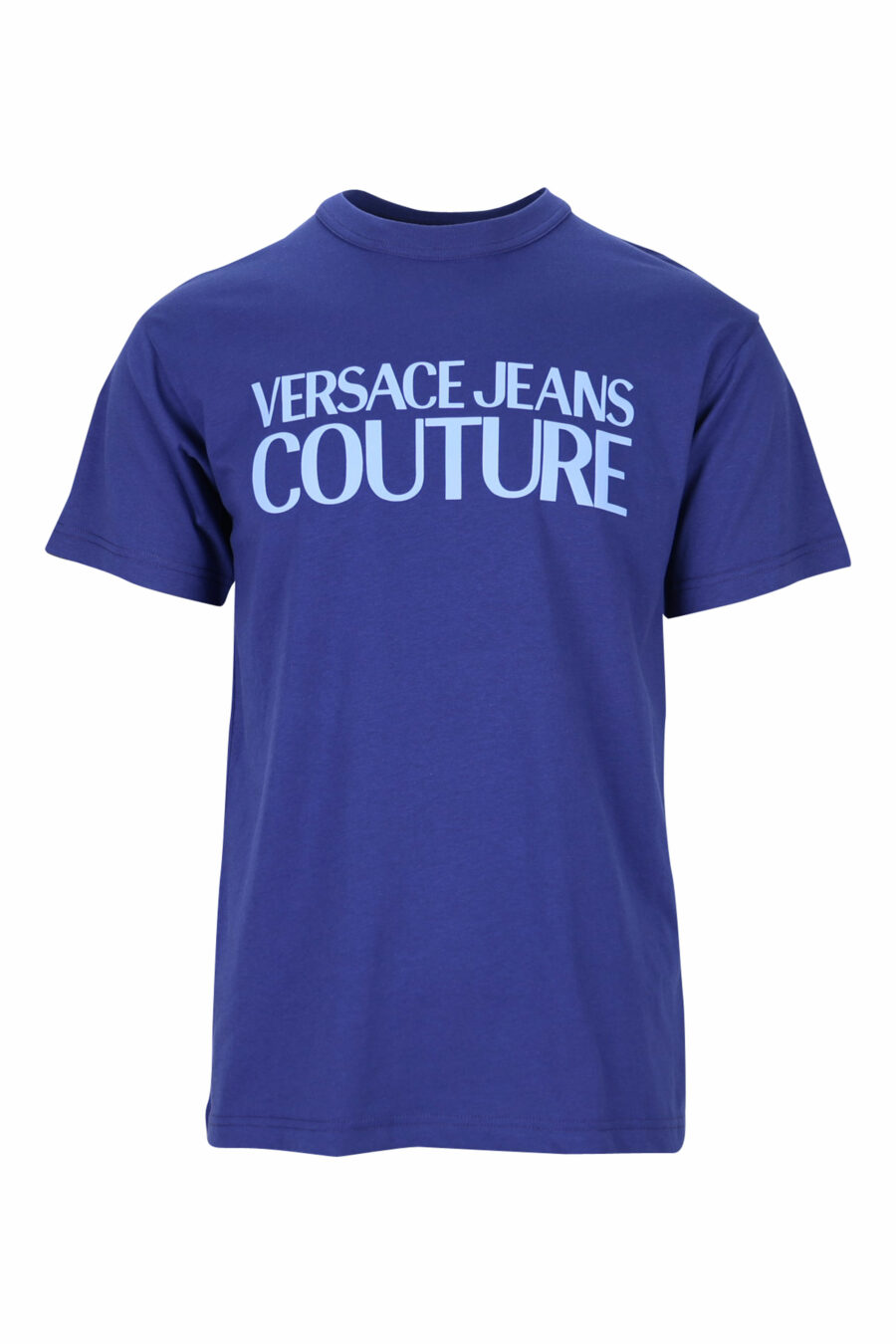 Versace Jeans Couture - Camiseta azul marino con maxilogo clásico naranja -  BLS Fashion