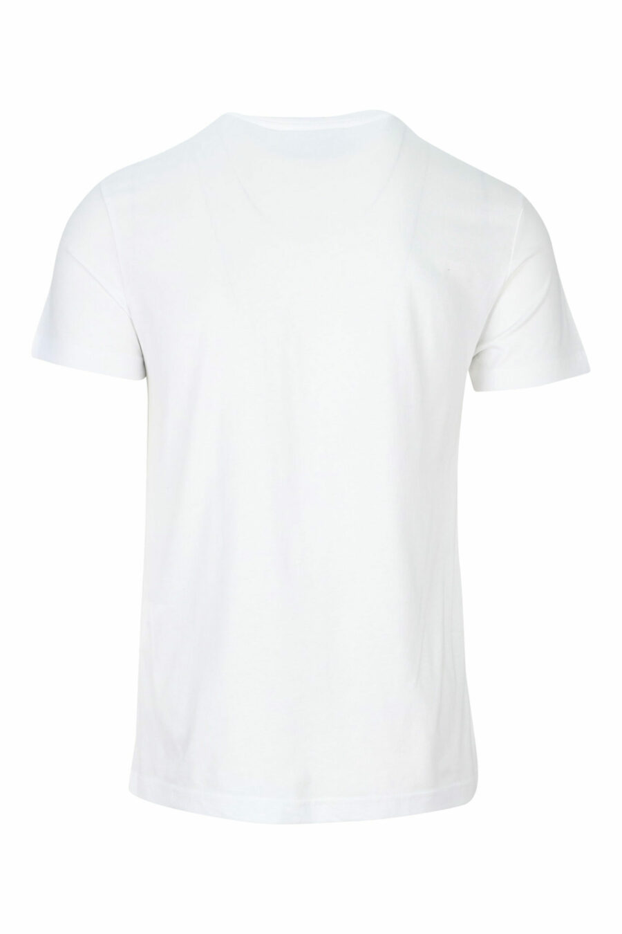 T-shirt branca com mini-logotipo circular dourado - 8052019468397 1 à escala