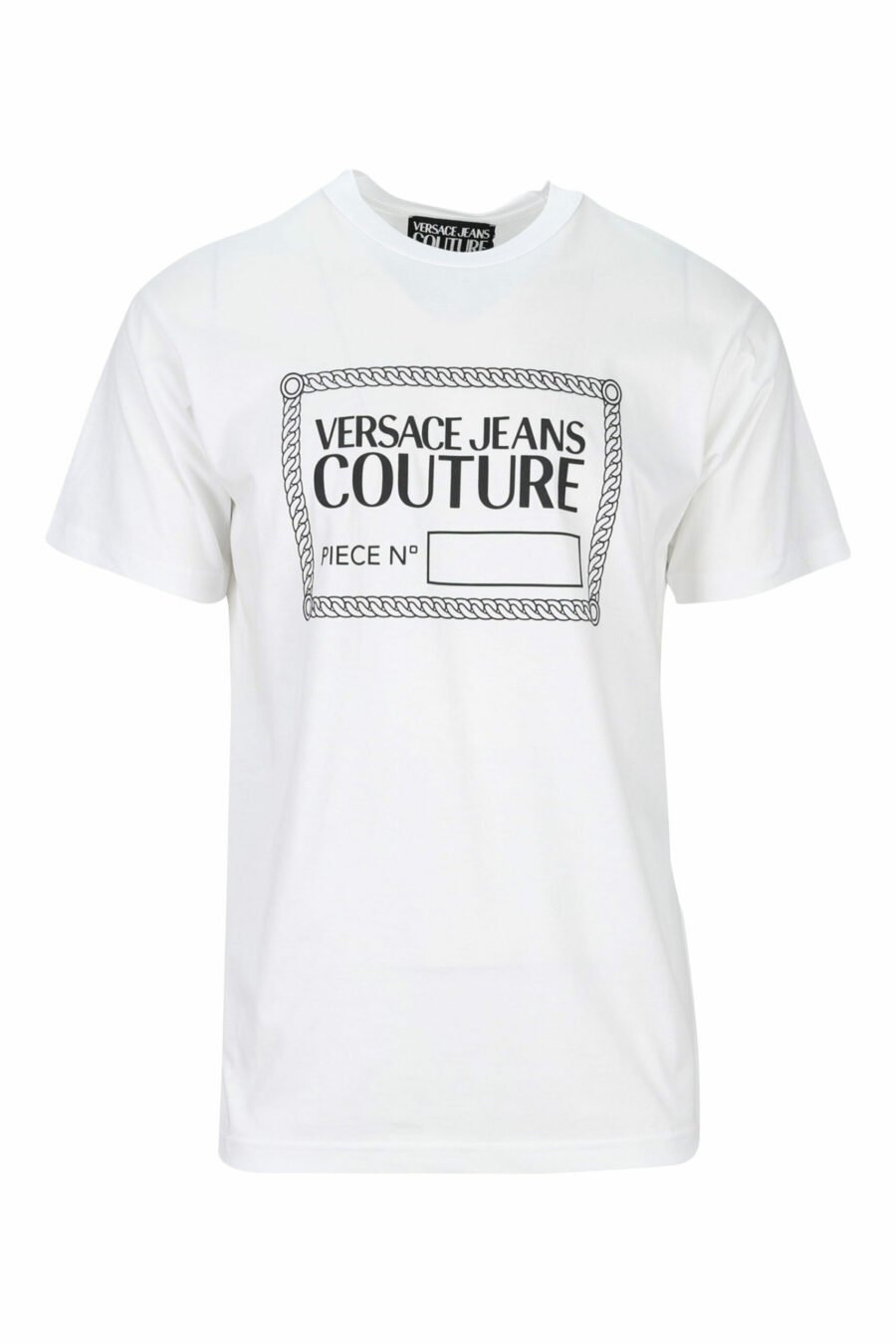 White T-shirt with black "piece number" maxilogo - 8052019468663 scaled