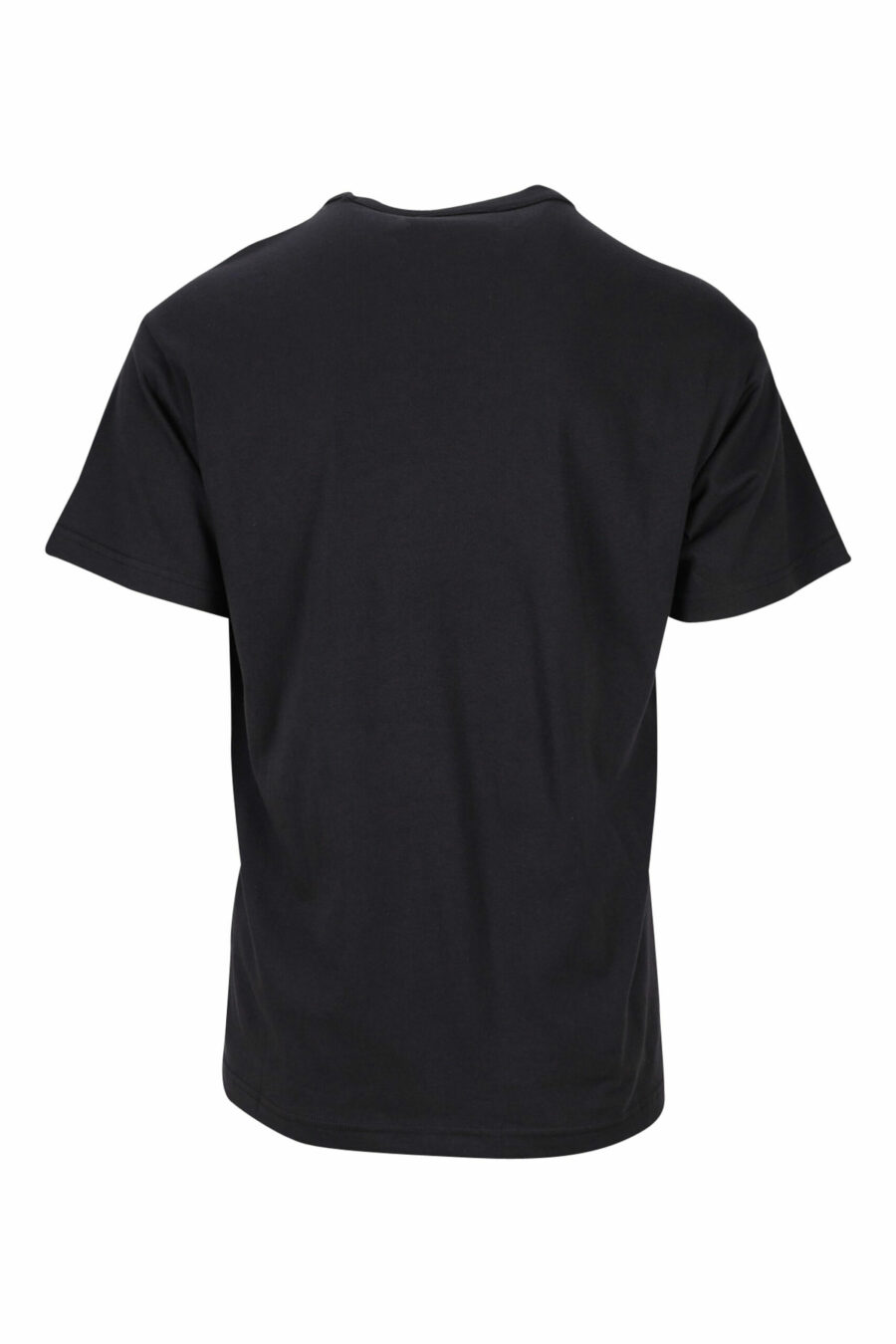 Black T-shirt with monochrome "piece number" maxilogo - 8052019468755 1 scaled