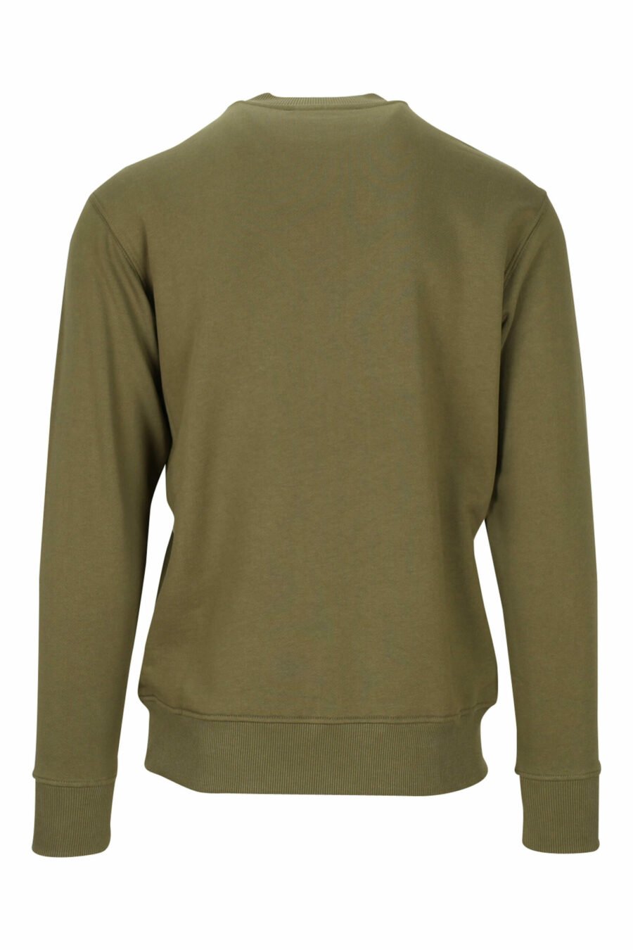 Military green sweatshirt with orange "piece number" maxilogo - 8052019469479 1 scaled