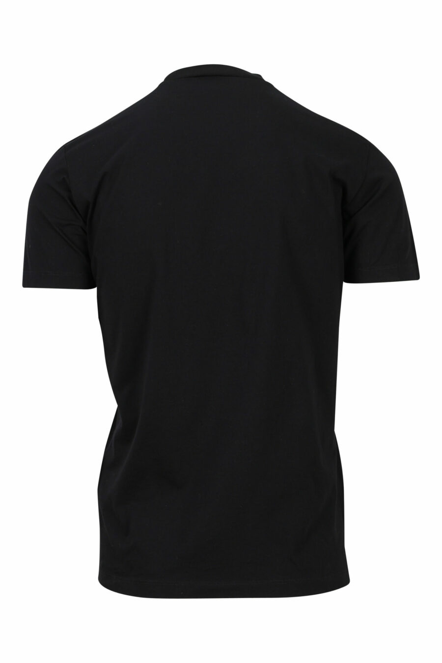 T-shirt noir avec maxilogo monochrome gaufré - 8052134946459 1 scaled