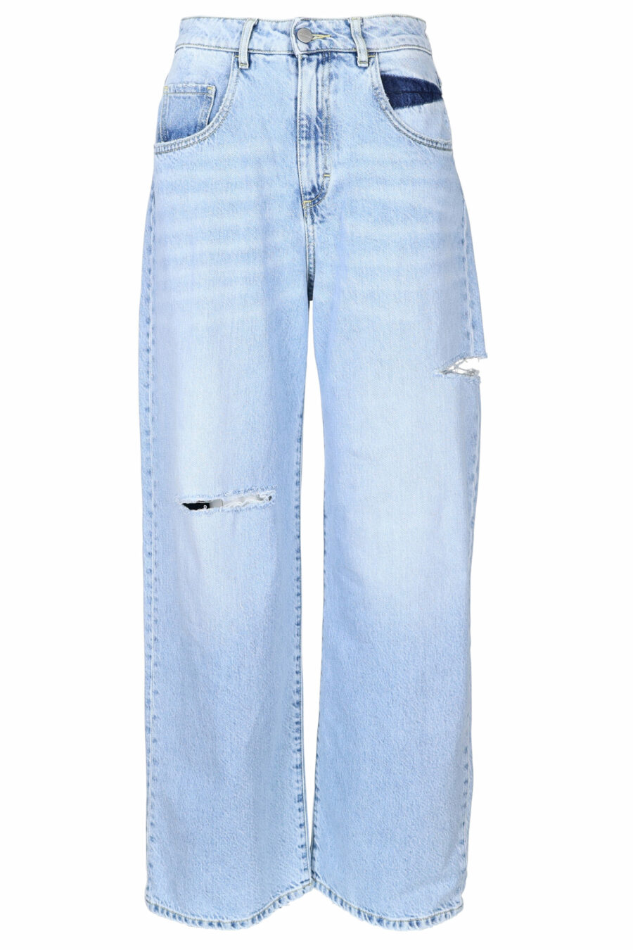 Blue "poppy" jeans with rips - 8052691167298 scaled