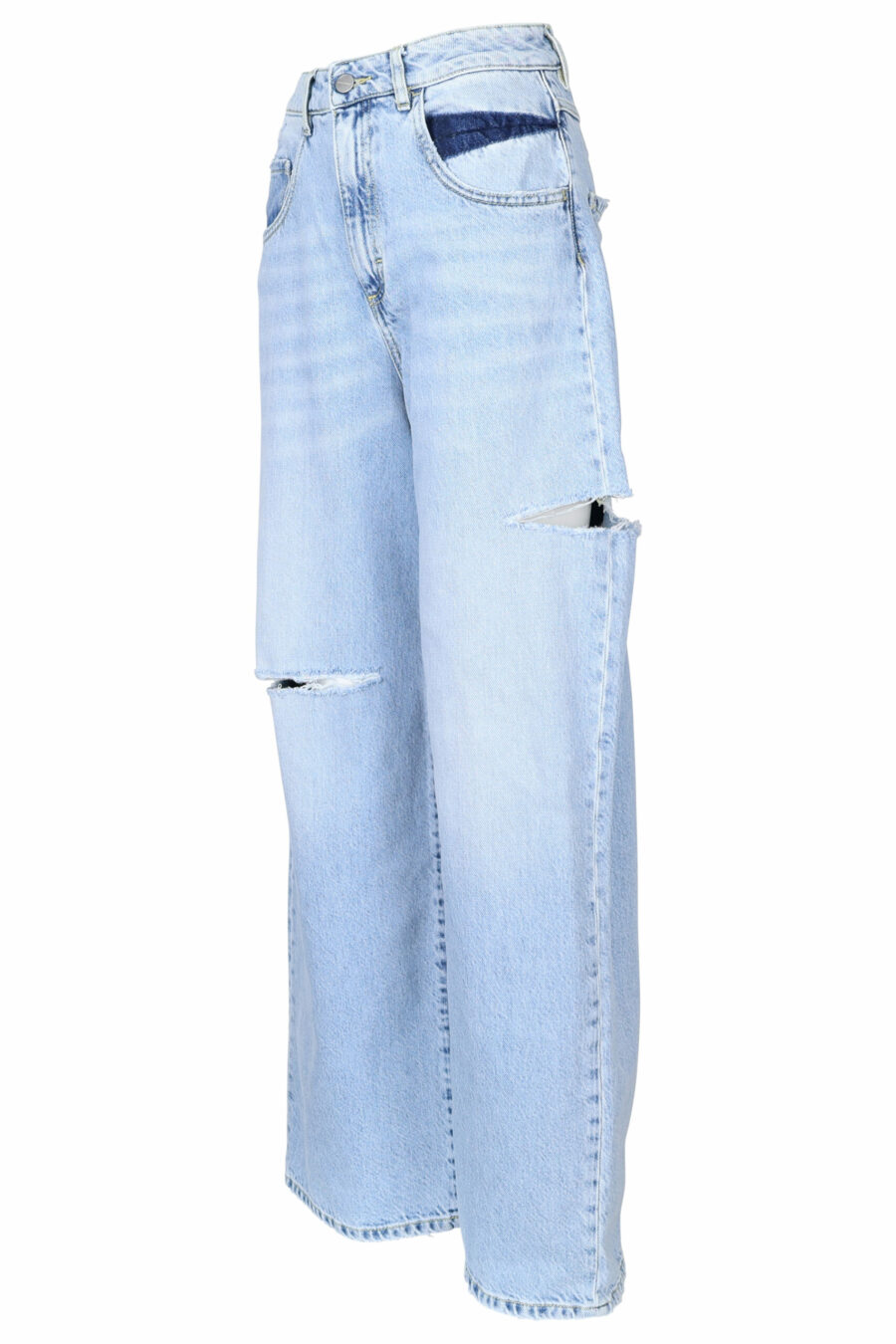 Blaue "poppy" Jeans mit Rissen - 8052691167298 1 skaliert
